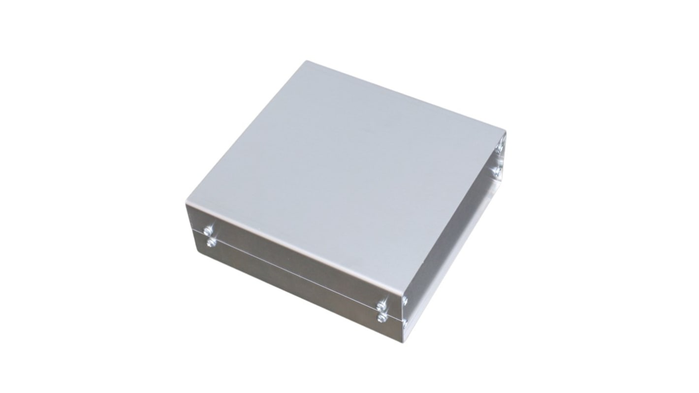 RS PRO Aluminium Aluminium Aluminium Case, IP40, Aluminium Lid, 185 x 180 x 65mm