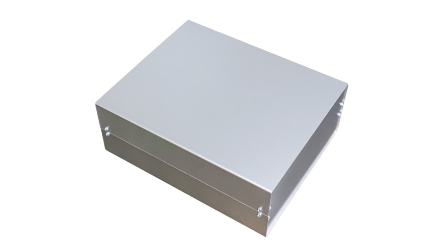 Custodia in alluminio RS PRO in Alluminio 367 x 300 x 134mm, col. Alluminio, IP40