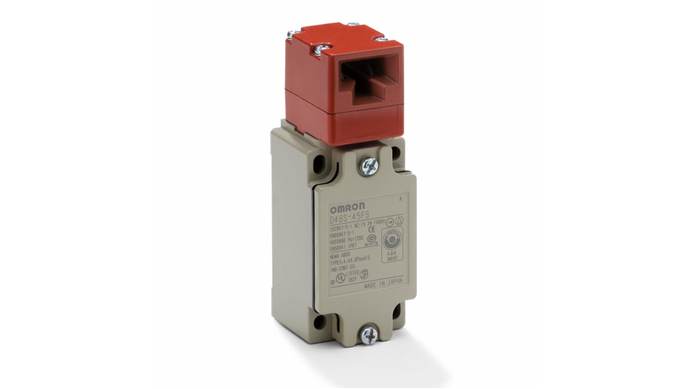 Omron Safety Interlock Switch, , 1NC/1NO 2A IP67, -40 → 80°C