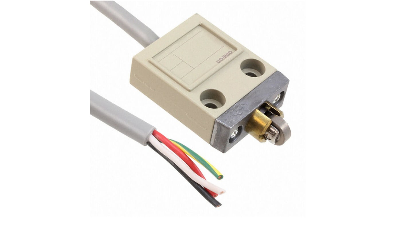 Omron D4C Series Roller Plunger Limit Switch, SPDT, IP67