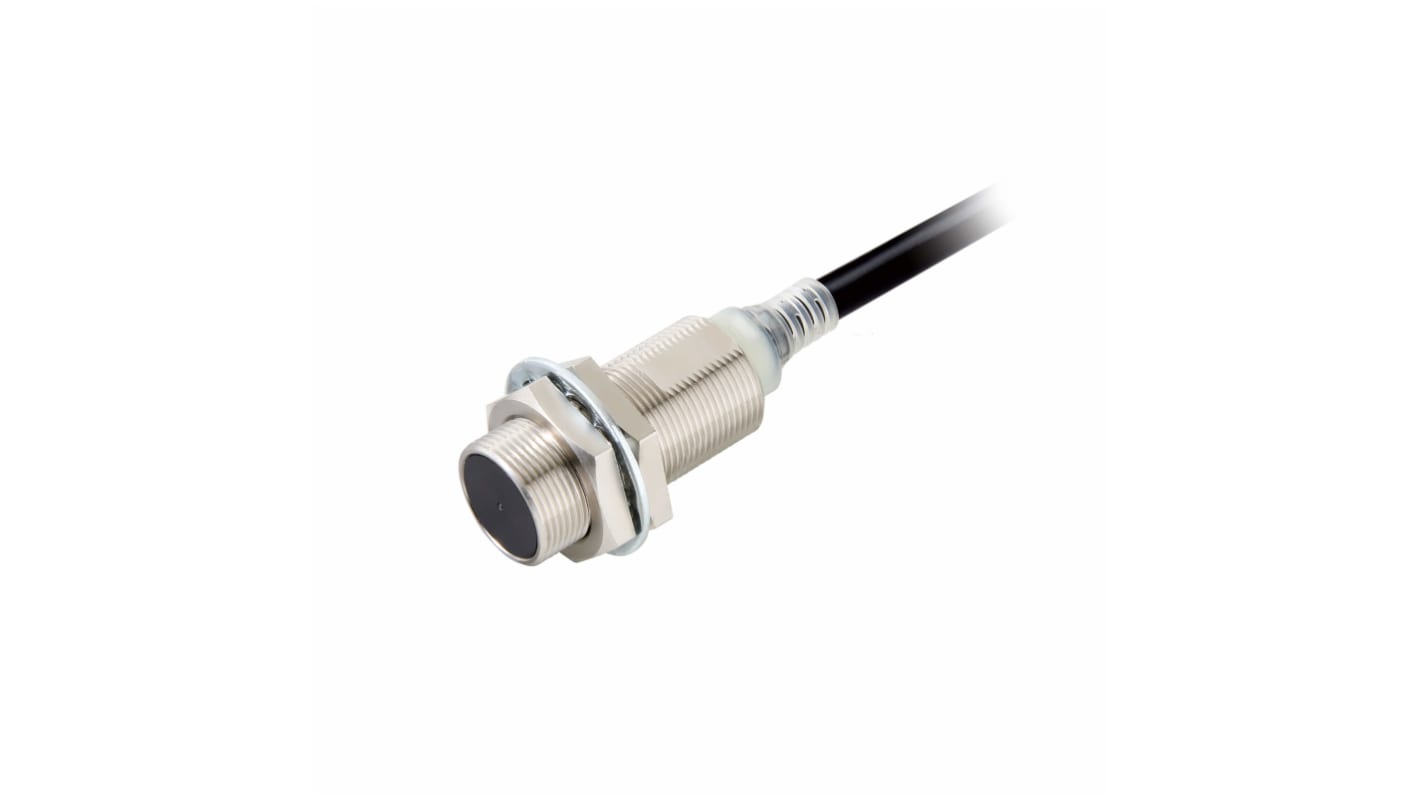 E2E Series Inductive Barrel-Style Proximity Sensor, M18 x 1, 8 mm Detection, PNP Output, IP67/IP67G/IP69K