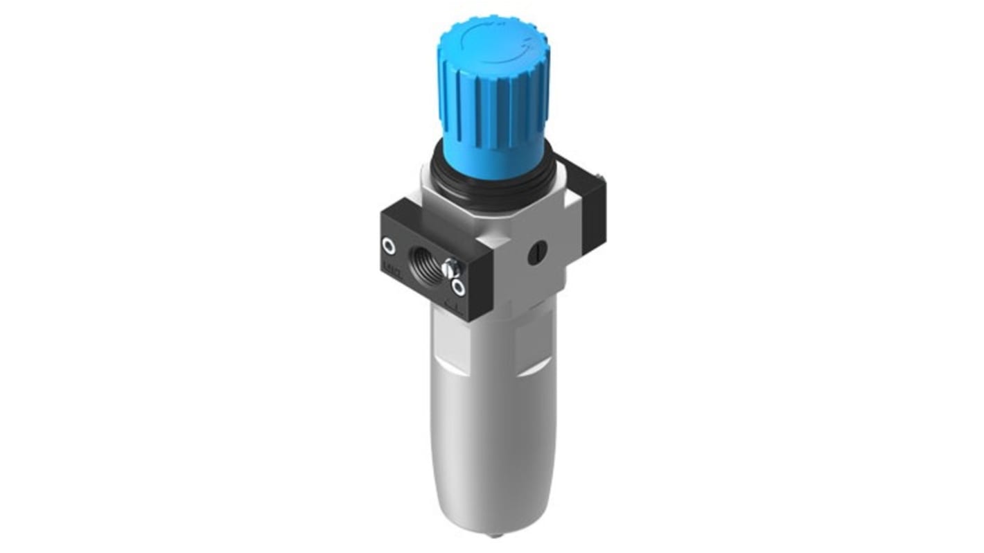 Festo Series D Filter Regulator, 40μm, NPT 1/2, Manual, 20 bar, 5271807