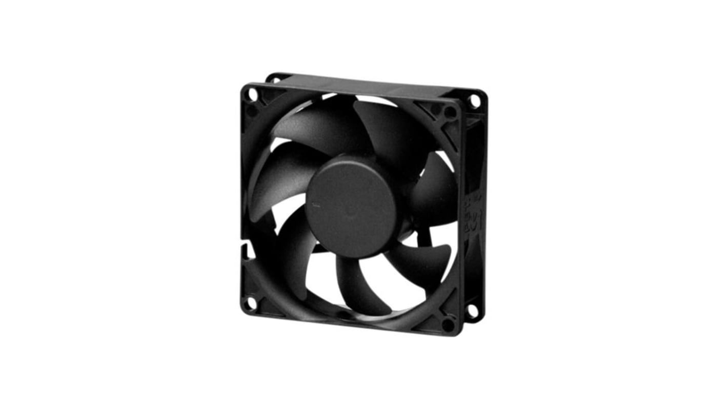 Sunon Axial Fan, dc Operation, 60cfm, 6.72/4.29W, 357mA Max, 80 x 80 x 25mm