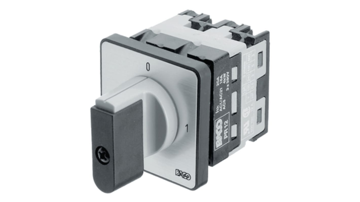 BACO, 3P 2 Position Cam Switch Body, 20A, Handle Actuator