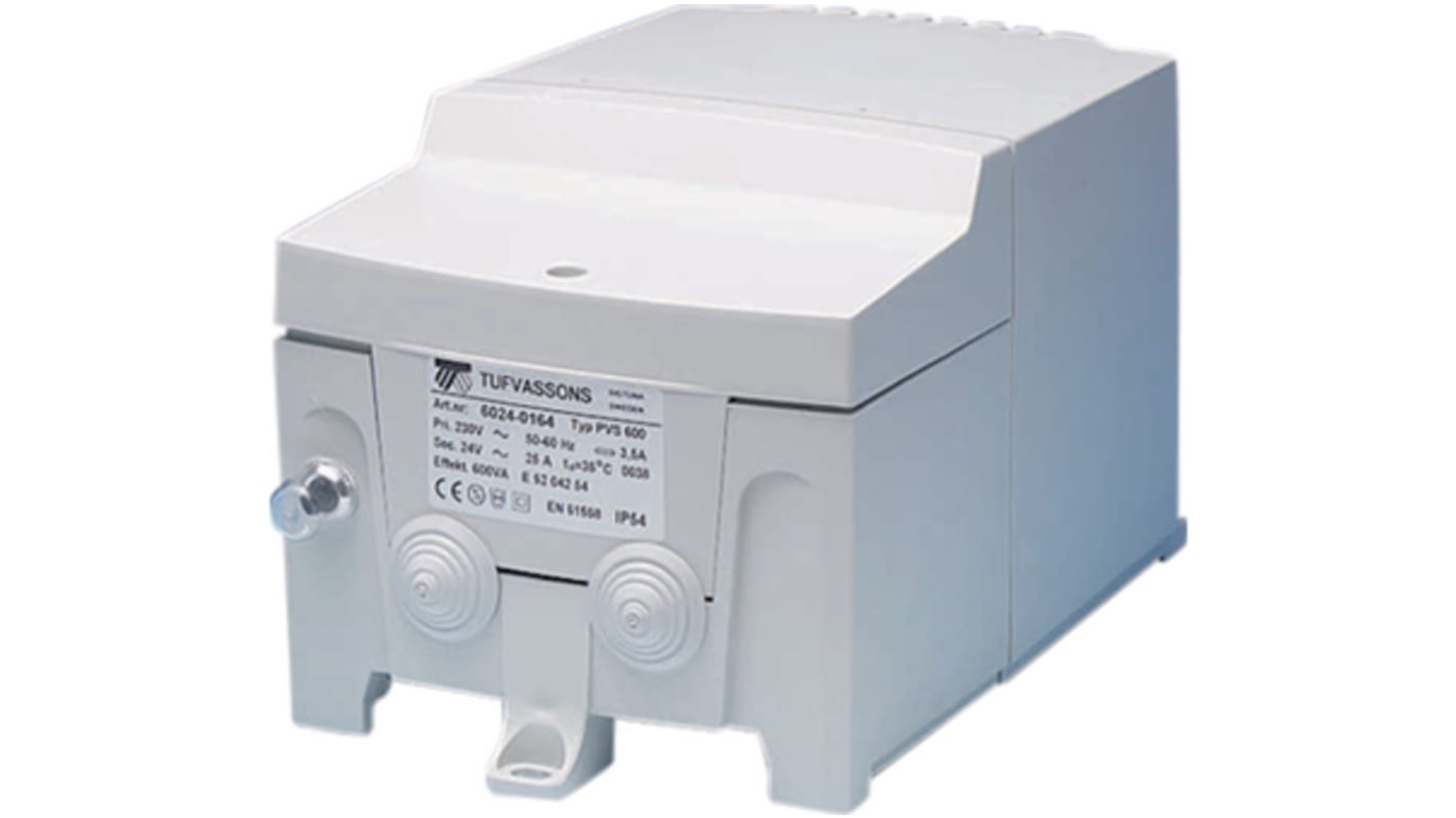 Tufvassons Transformator 120VA Safety Transformer, 230V Primary, 24V Secondary