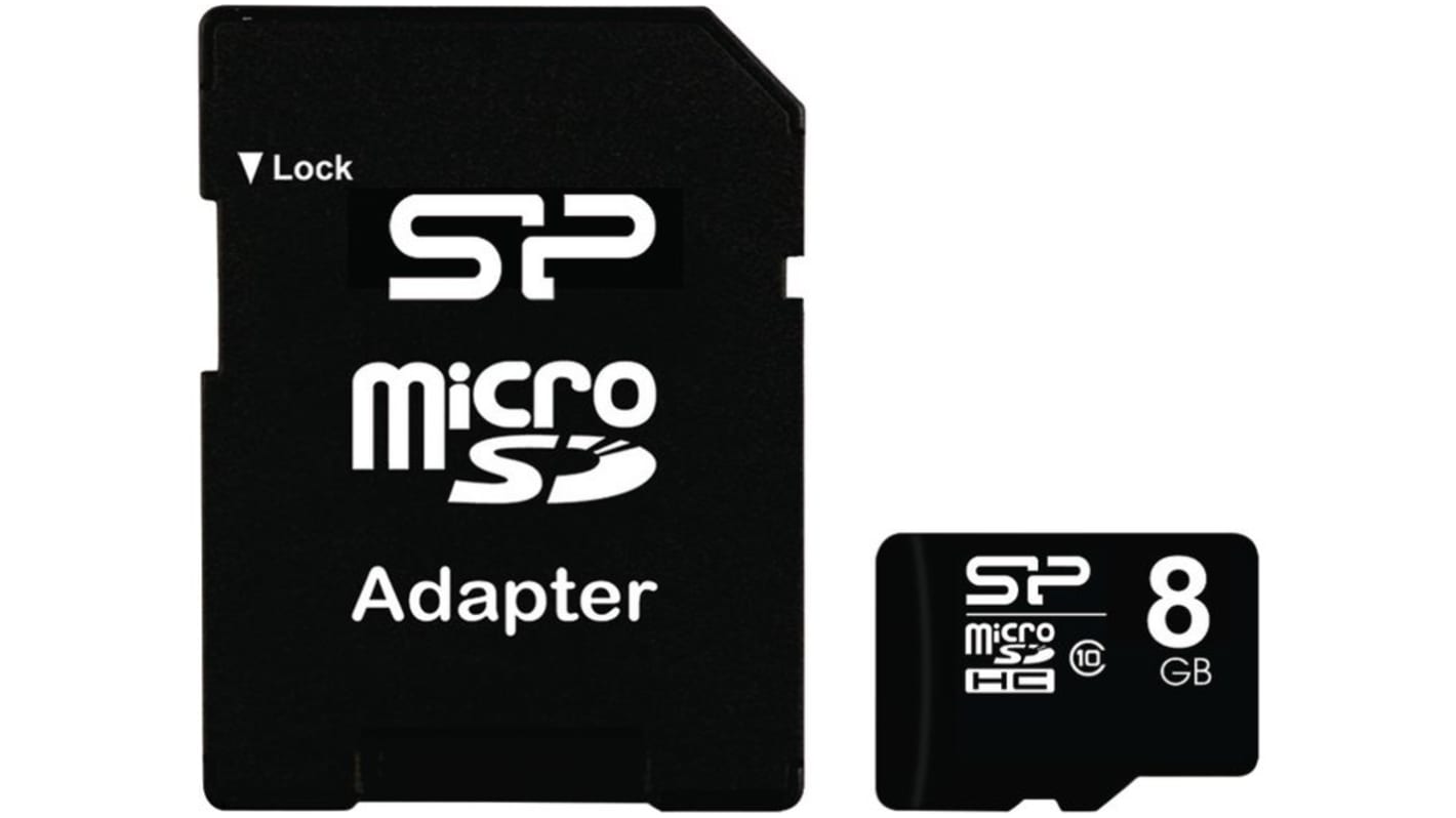 Silicon Power 8 GB MicroSD Micro SD Card, Class 10