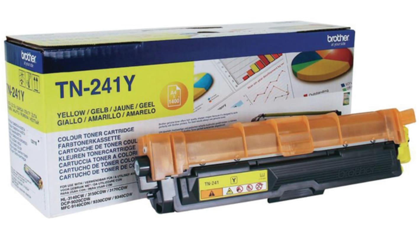 Brother TN-241Y Yellow Toner, Brother Compatible