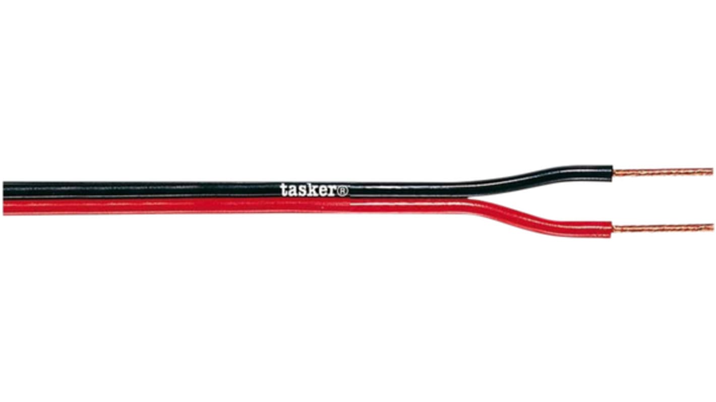 Tasker Audiokabel Audiokabel 2-adrig 0,5 mm² PVC, Außen-ø 2.20x4.40mm, L. 100m