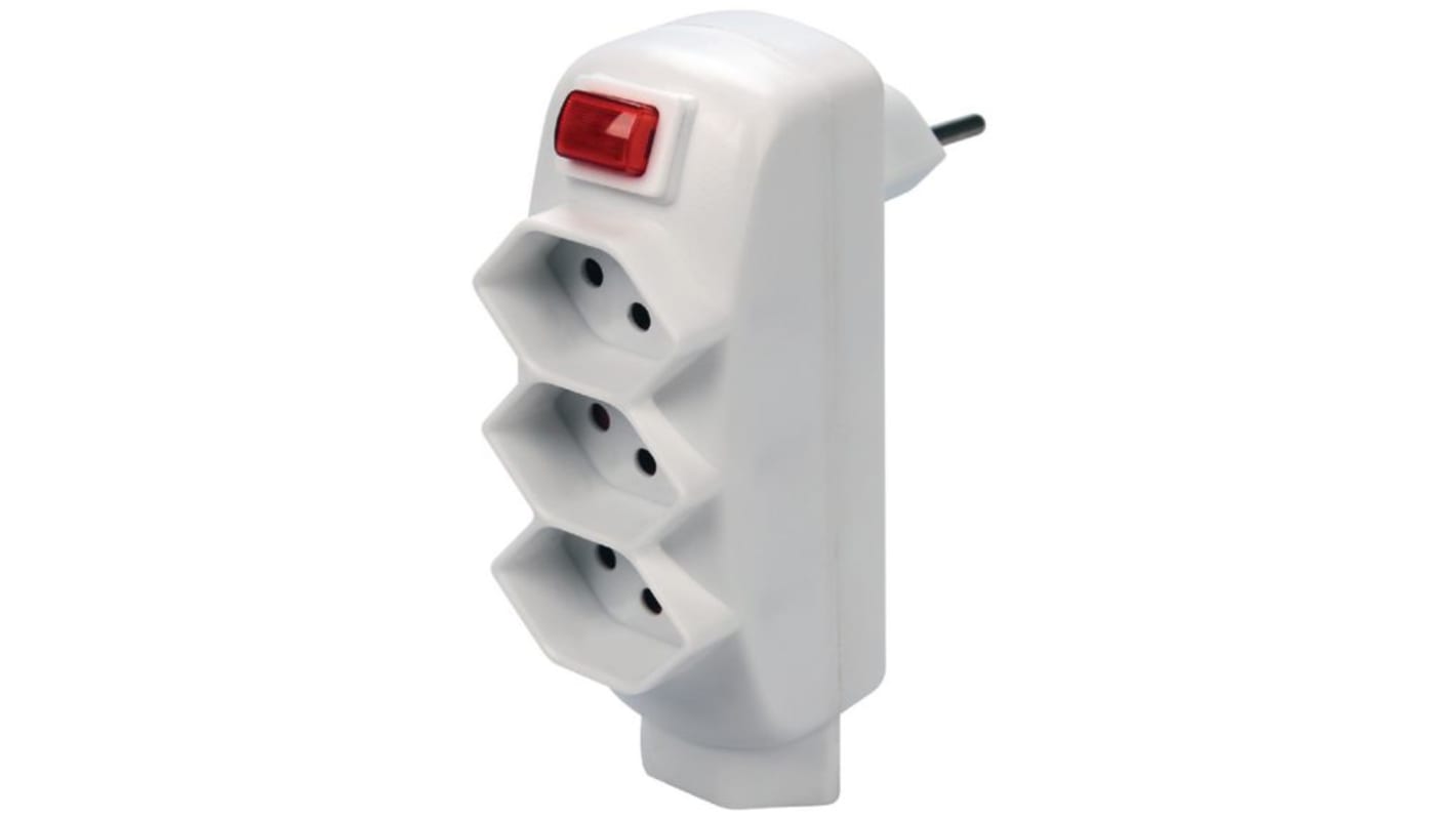 Steffen Portable Plug Adapter 250V Output, 10A Output