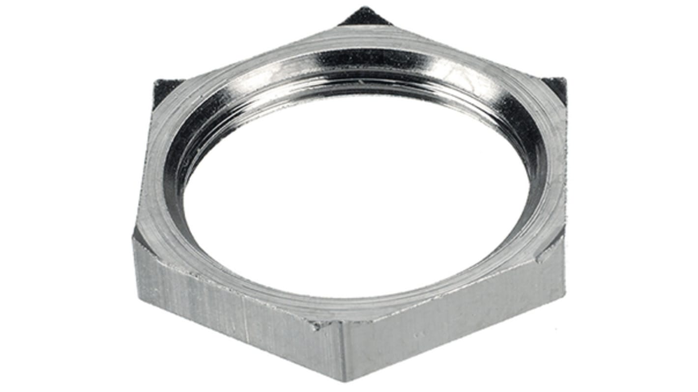 Jacobs Nickel Plated Brass Cable Gland Locknut, PG16 Thread