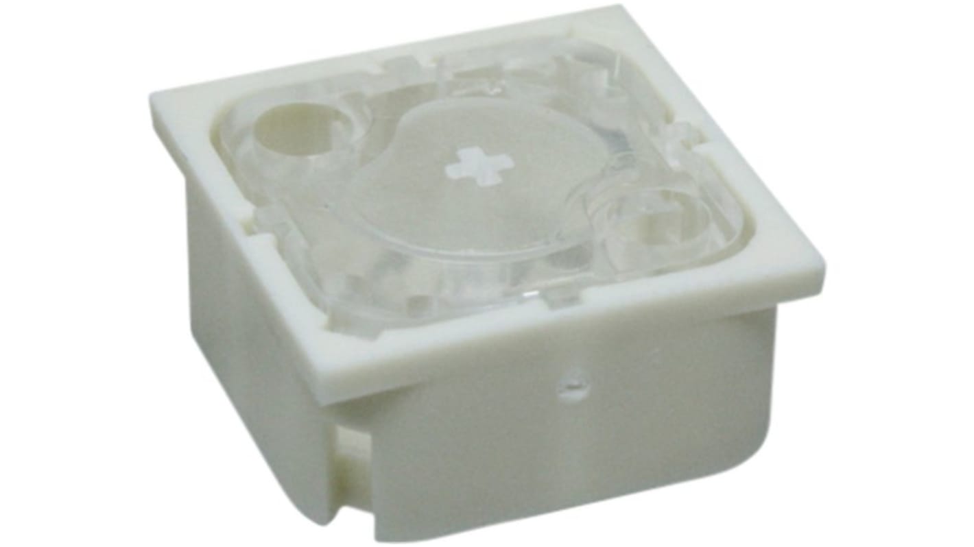 RAFI White Short Tactile Switch, 1 NO 250mA 19.05mm Through Hole