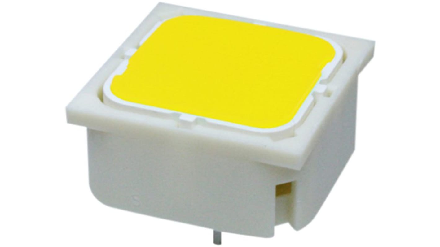 RAFI Yellow Short Tactile Switch, 1 NO 20mA 19.05mm Through Hole