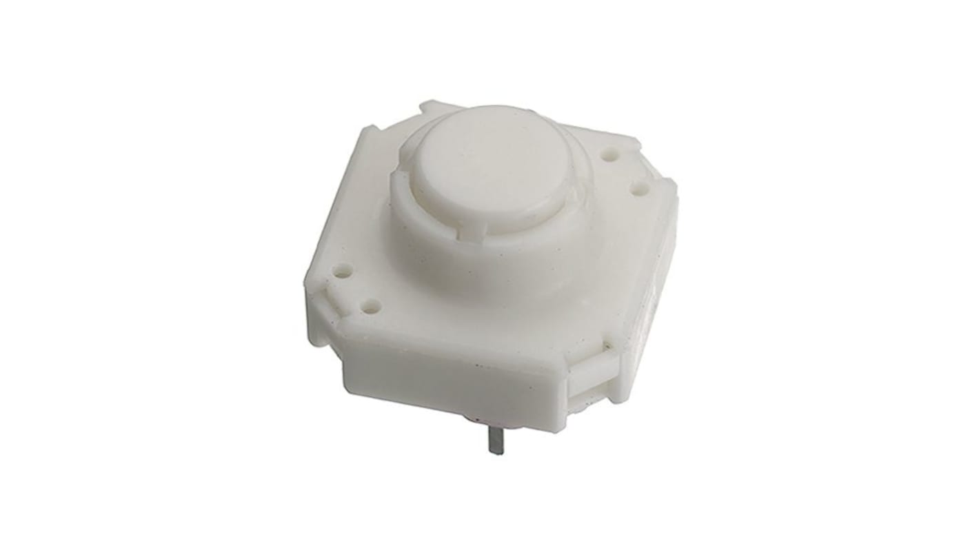 RAFI White Short Tactile Switch, 1NO 15mm Through Hole