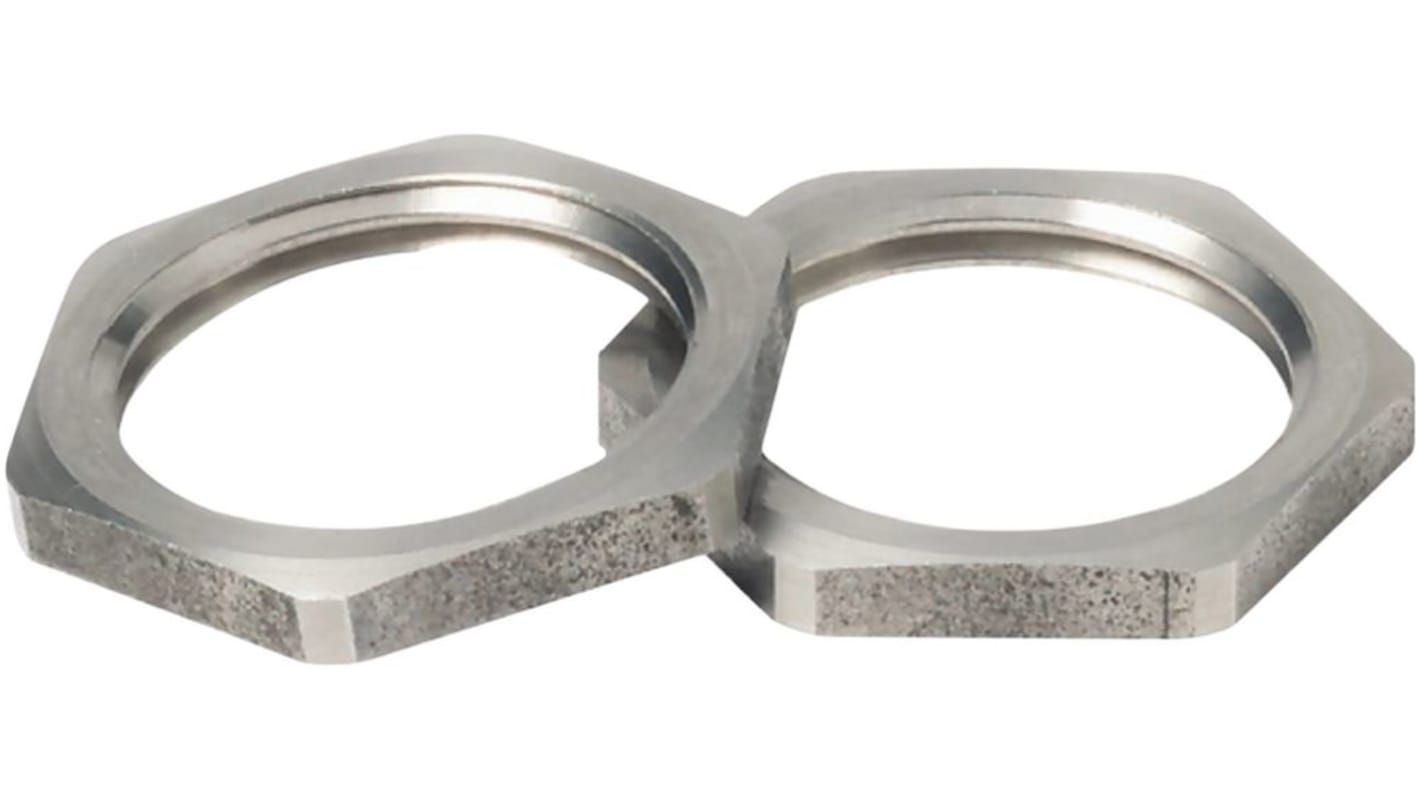 Jacobs Metal Stainless Steel Cable Gland Locknut, M16 Thread