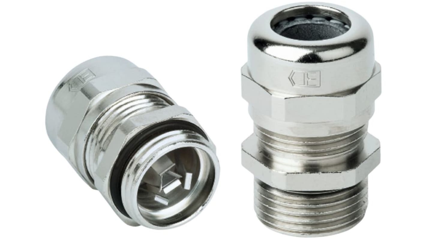 Jacobs PERFECT Series Nickel Polychloroprene Cable Gland, M25 Thread, 11mm min., 16mm max., IP68