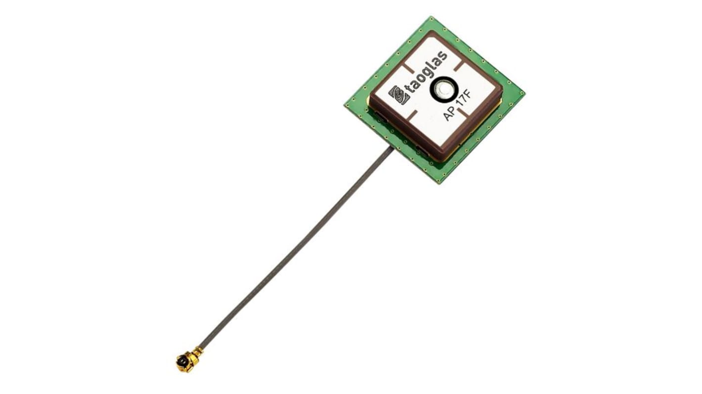 Taoglas GPS Multiband-Antenne, Intern, 1,575 GHz, Vierkant, U.FL, 64mm