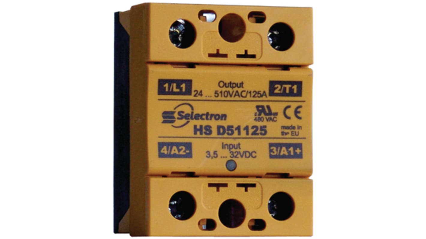 Relè a stato solido HS D6050, Montaggio a pannello, 50 A, 600 V c.a. HS