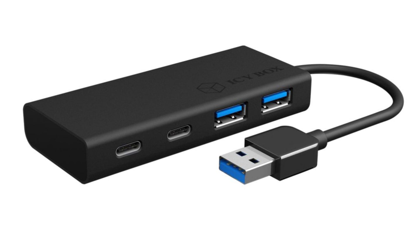 Hub USB 3.0 ICY BOX IB-HUB1426-U3, USB 3.0 4 ports, USB A, USB C