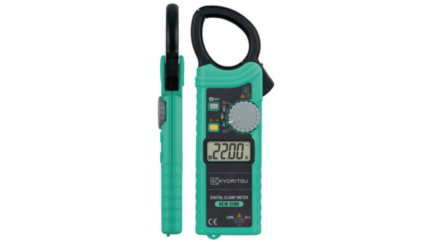 Kyoritsu KEW 2200 Clamp Meter, Max Current 1000A ac CAT III 600V