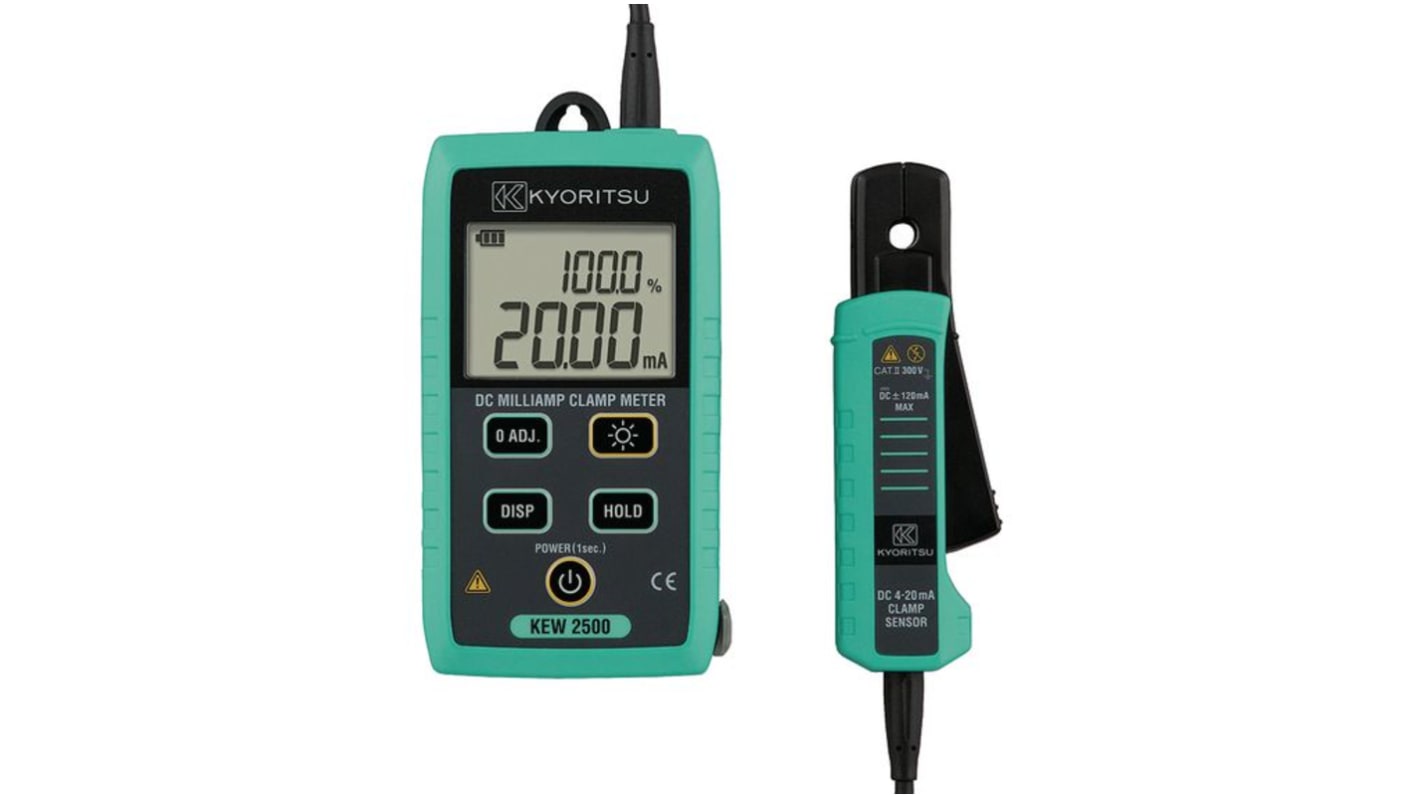 Kyoritsu KEW 2500 Clamp Meter, 20mA dc CAT II 300V