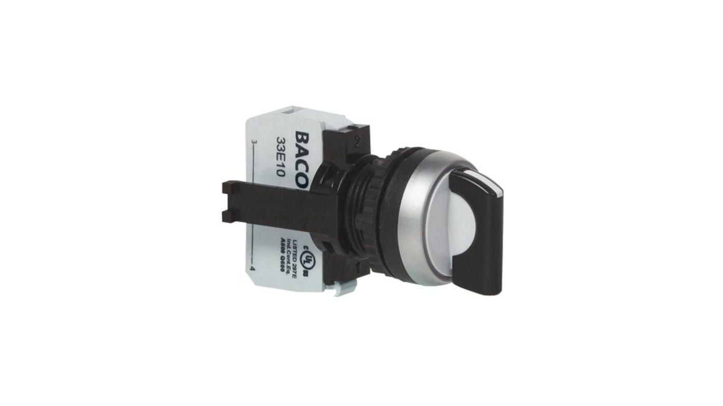 BACO L21KE, 2 Position Rotary Switch, Screw