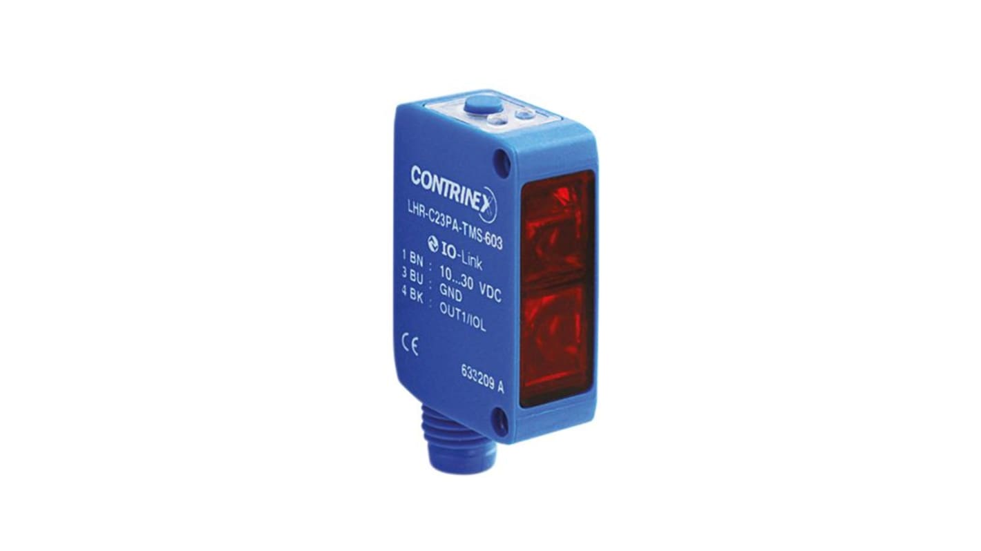 Rs-Online Sensore fotoelettrico Miniaturizzato Contrinex from Molex Soppressione di sfondo rilevamento 10 → 300 mm