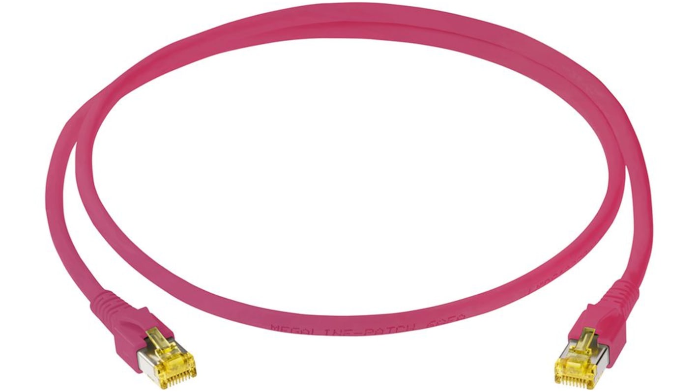 Kabel kat. 6a Cat6a długość 5m Z zakończeniem Leoni Kerpen Ognioodporna izolacja PVC