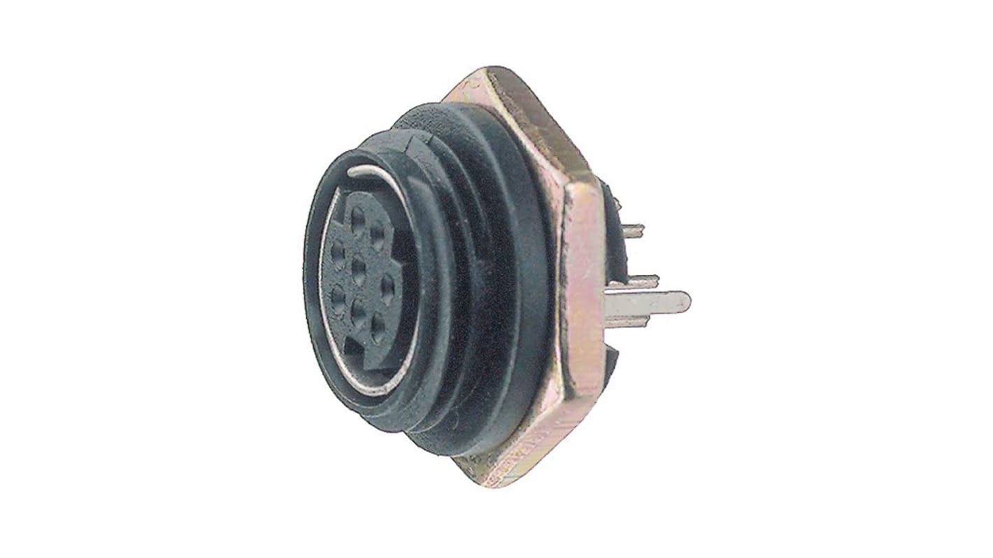 Connettore DIN Deltron Connectors, serie MD, 6 poli, Connettore femmina, 1A, 250 V c.a.