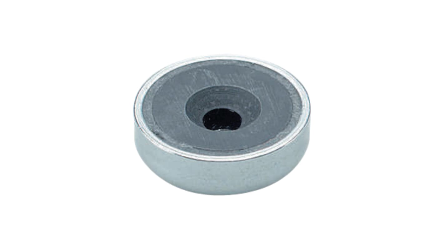 Sura Magnets Round Magnet 32mm Screw Ferrite, 72N Pull