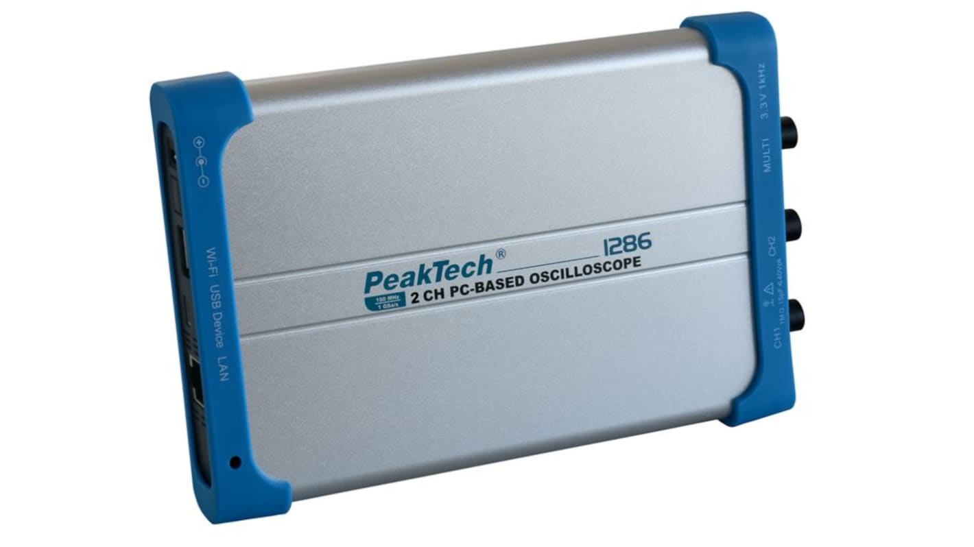 PeakTech P1286 P12 Series, 100MHz PC Based Oscilloscope, 2 Analogue Channels