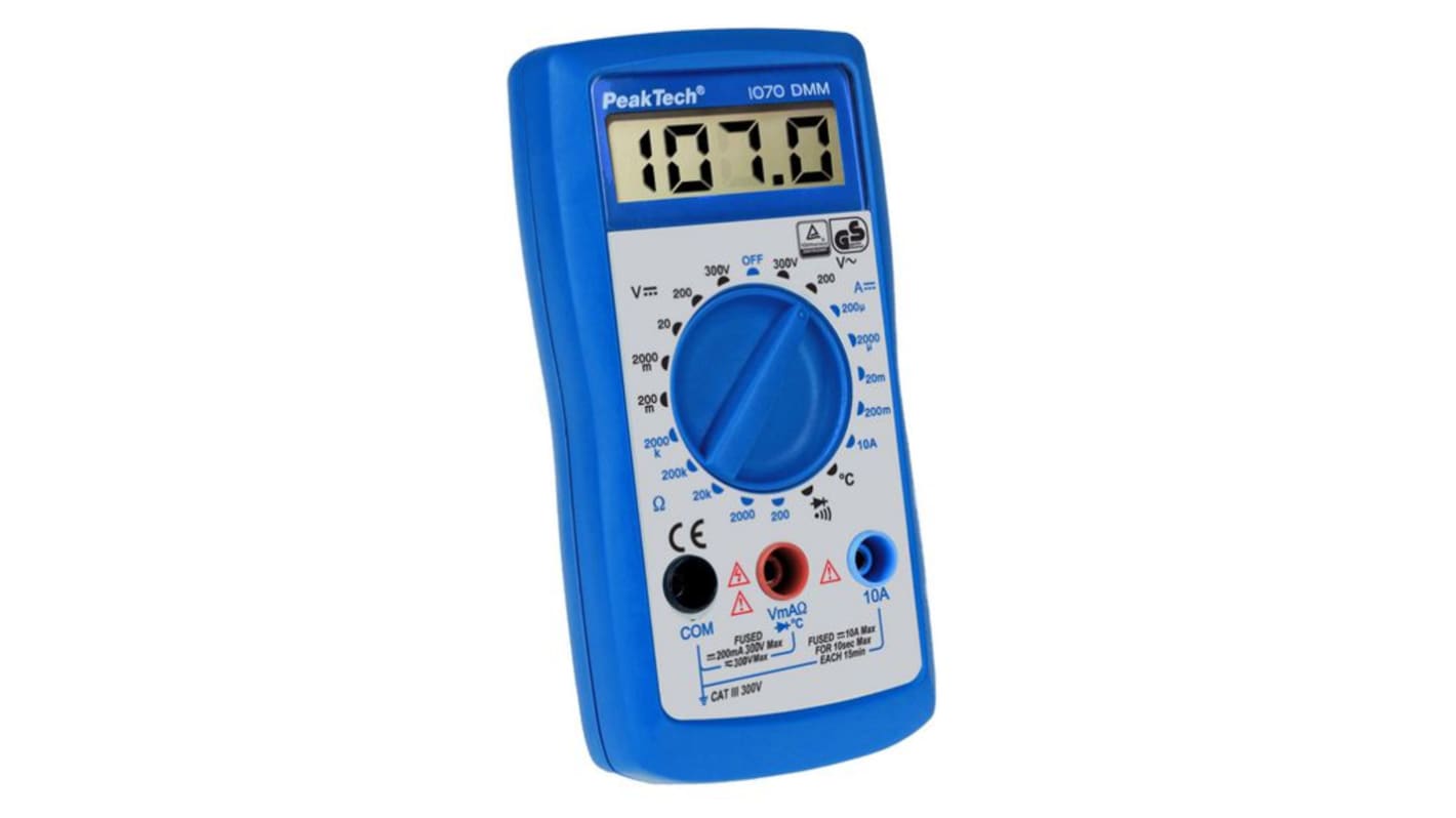 PeakTech P 1070 Multimeter, 300V ac