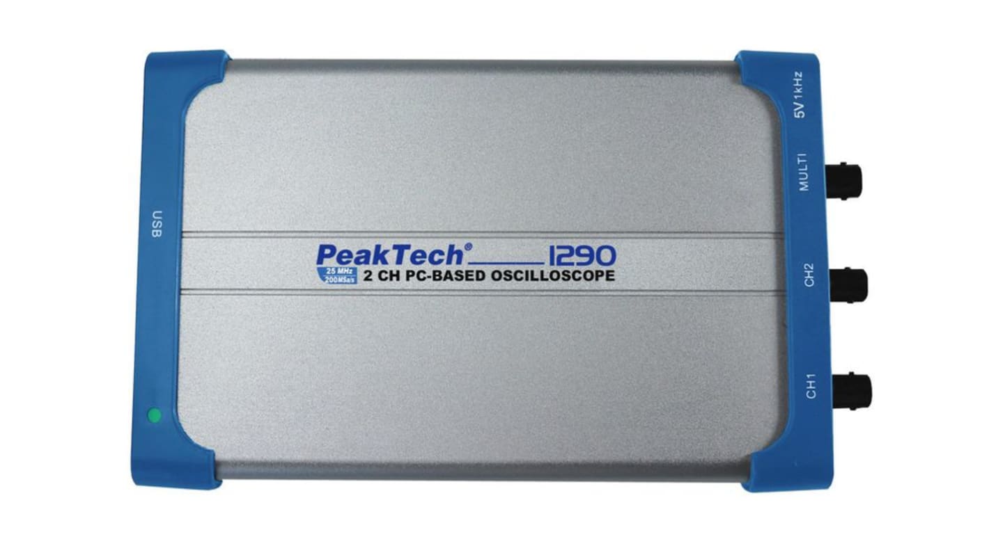 PeakTech 25MHz Oscilloskop, 2-kanal analog, PC-baseret