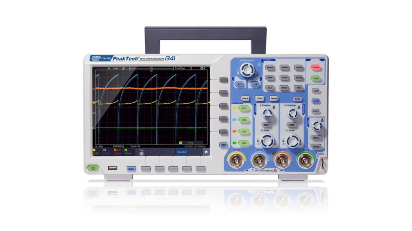 P1341 P13 Series, 100MHz Bench Oscilloscope, 4 Analogue Channels