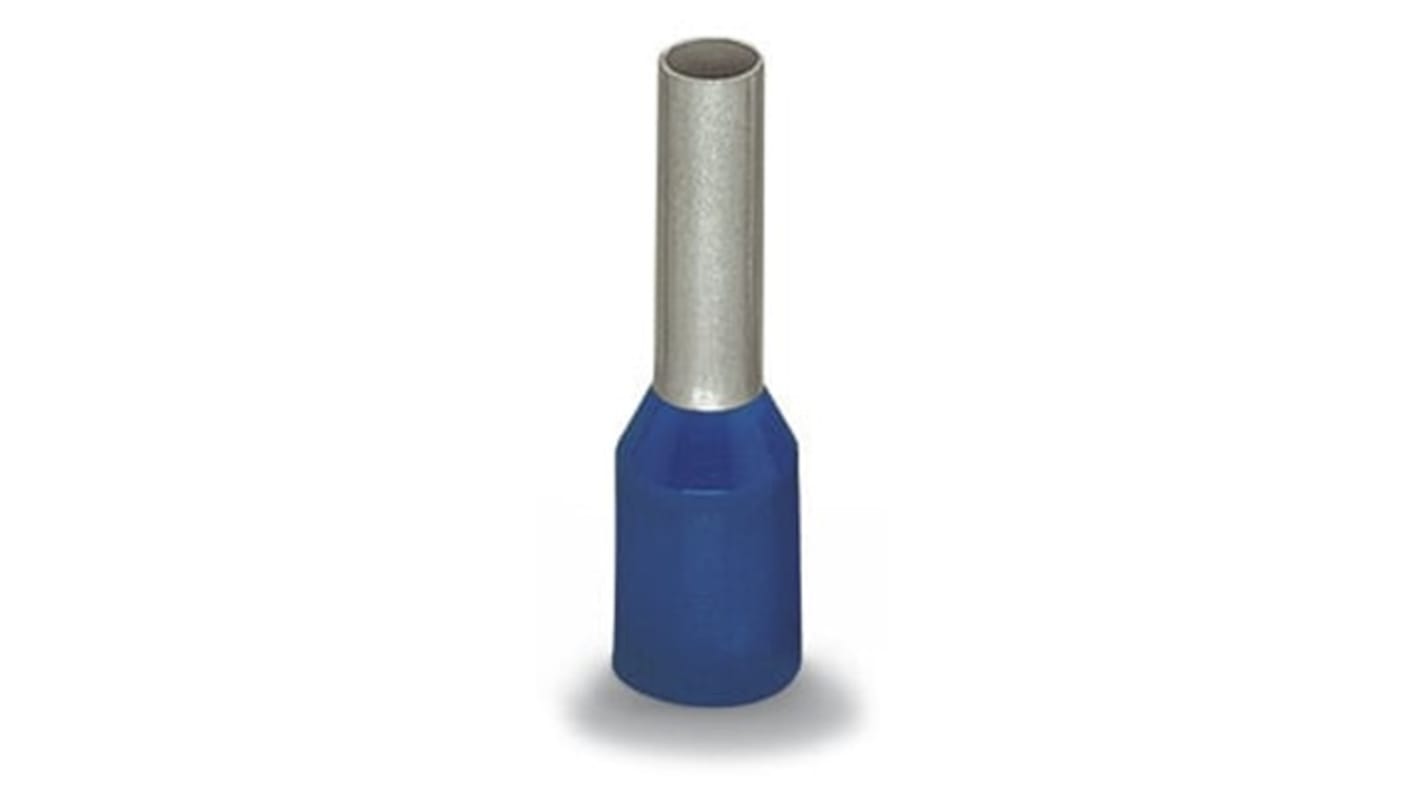 WAGO, 216 Insulated Ferrule, 17mm Pin Length, 4.7mm Pin Diameter, Blue