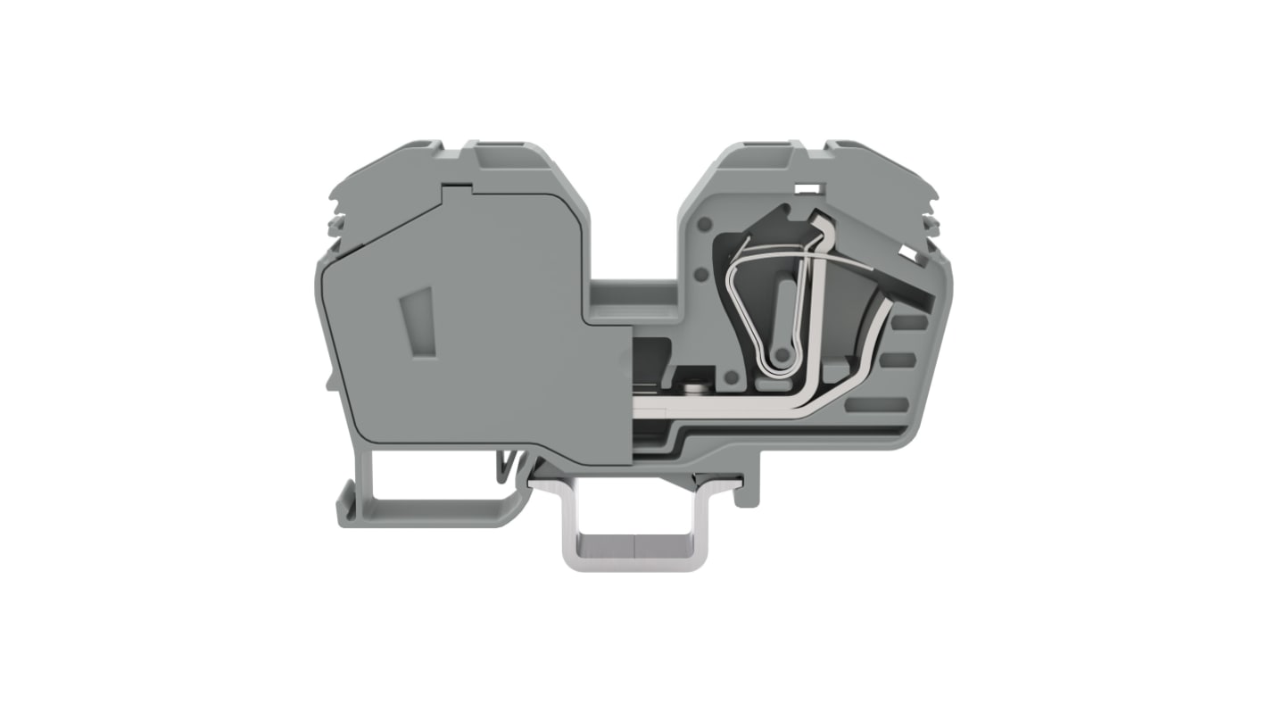 WAGO 285-635-1 285 Series Grey, 35mm², 2-Level, Cage Clamp Termination