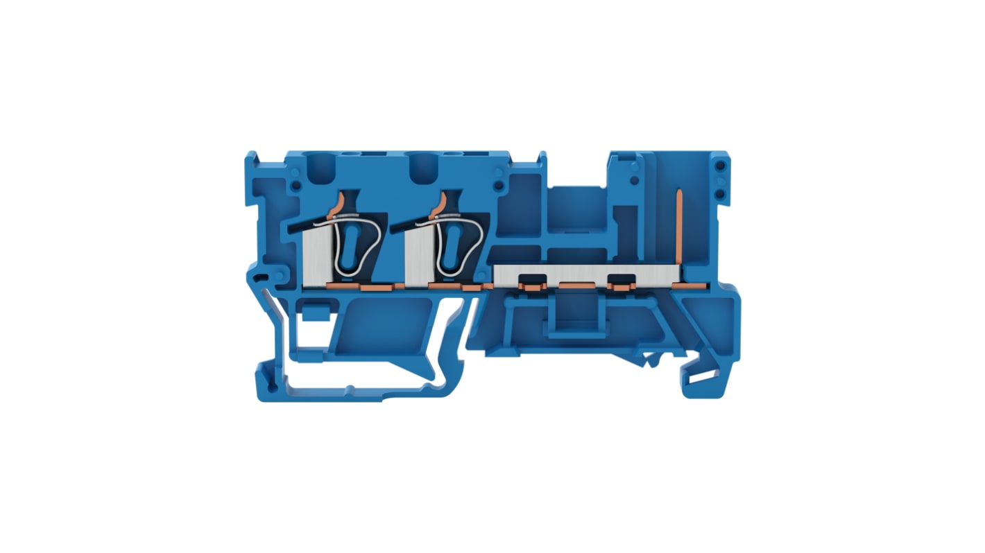 WAGO 769-251-1 769 Series Grey, 4mm², 2-Level, Cage Clamp Termination