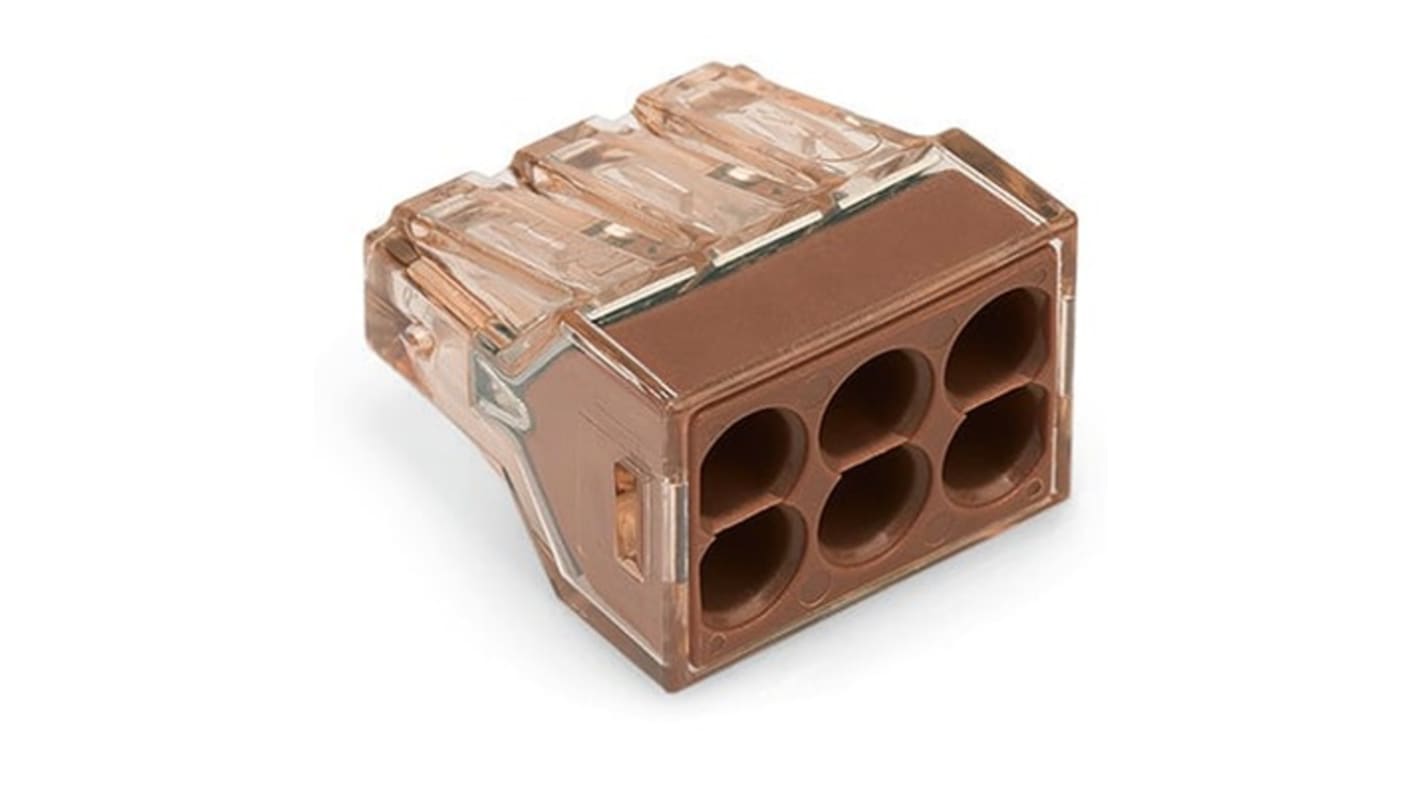 WAGO, 773 Connector, Brown, Insulated 16 → 12 AWG