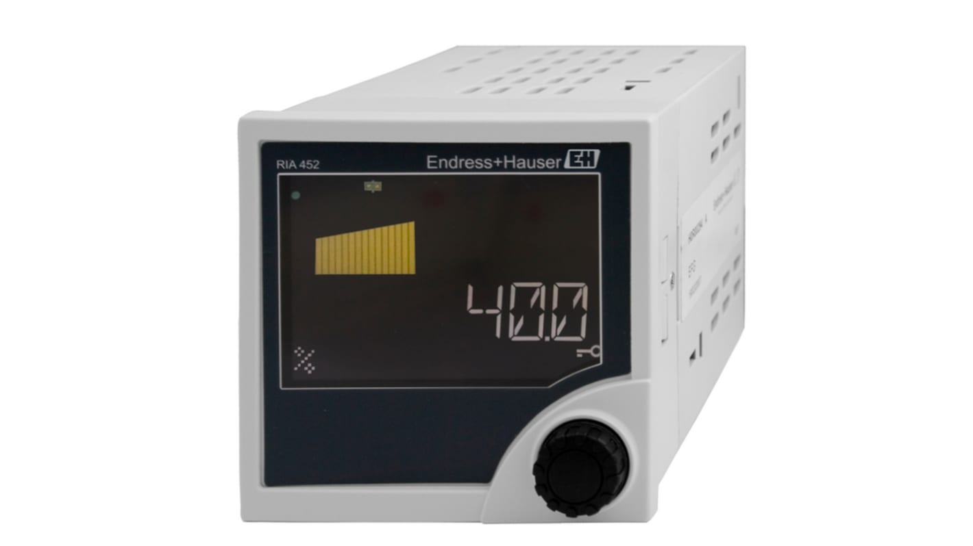 RIA452 LCD Prozessanzeige für Strom, Impuls, Relais, Transmitterspeisung, Spannung H 92mm B 92mm 7 Digit-Stellen T.