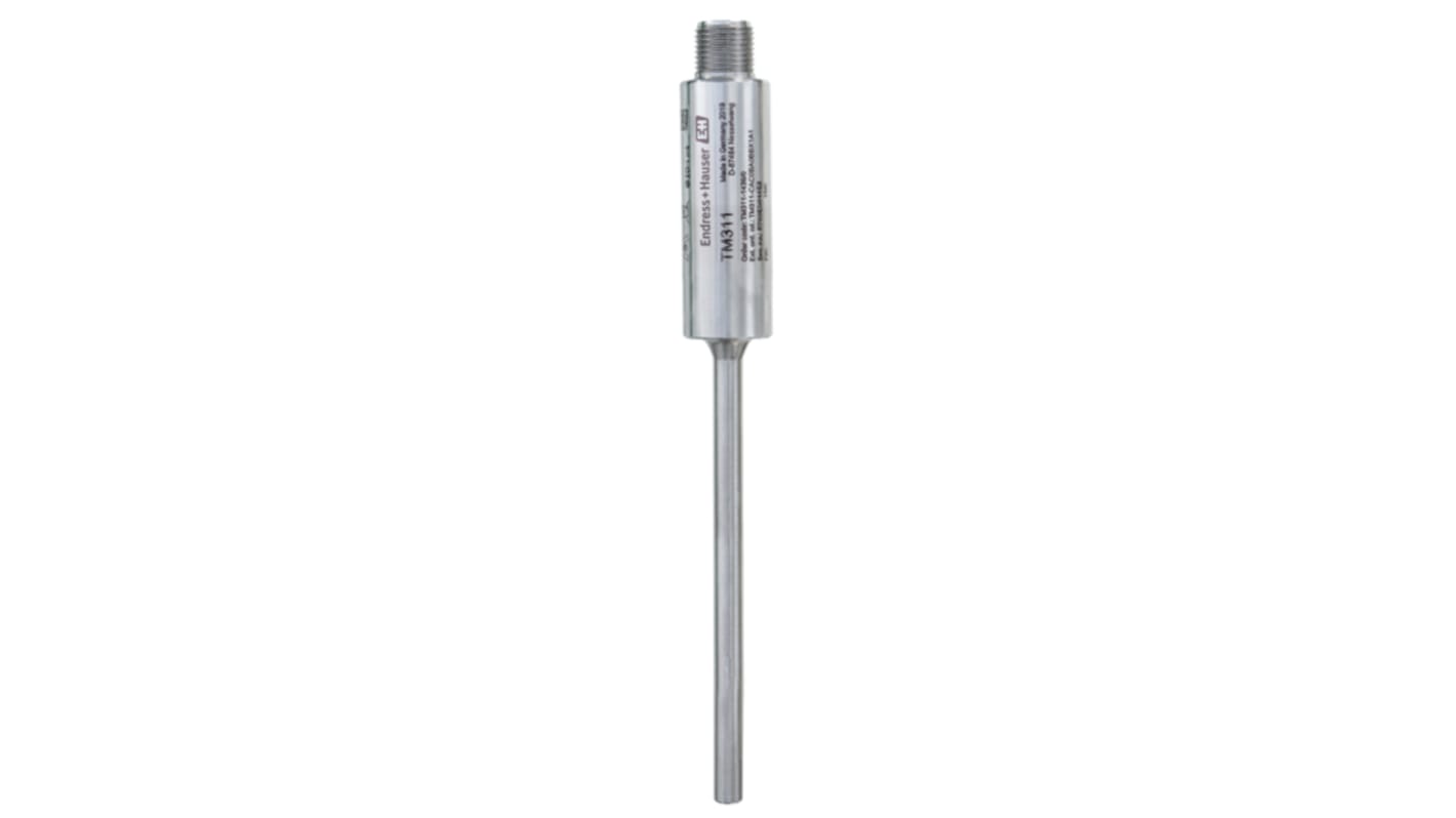 Sensor de temperatura PT100 Endress+Hauser de 4 hilos, sonda: Ø 6mm, long. 20mm, temp. -50°C → +200°C