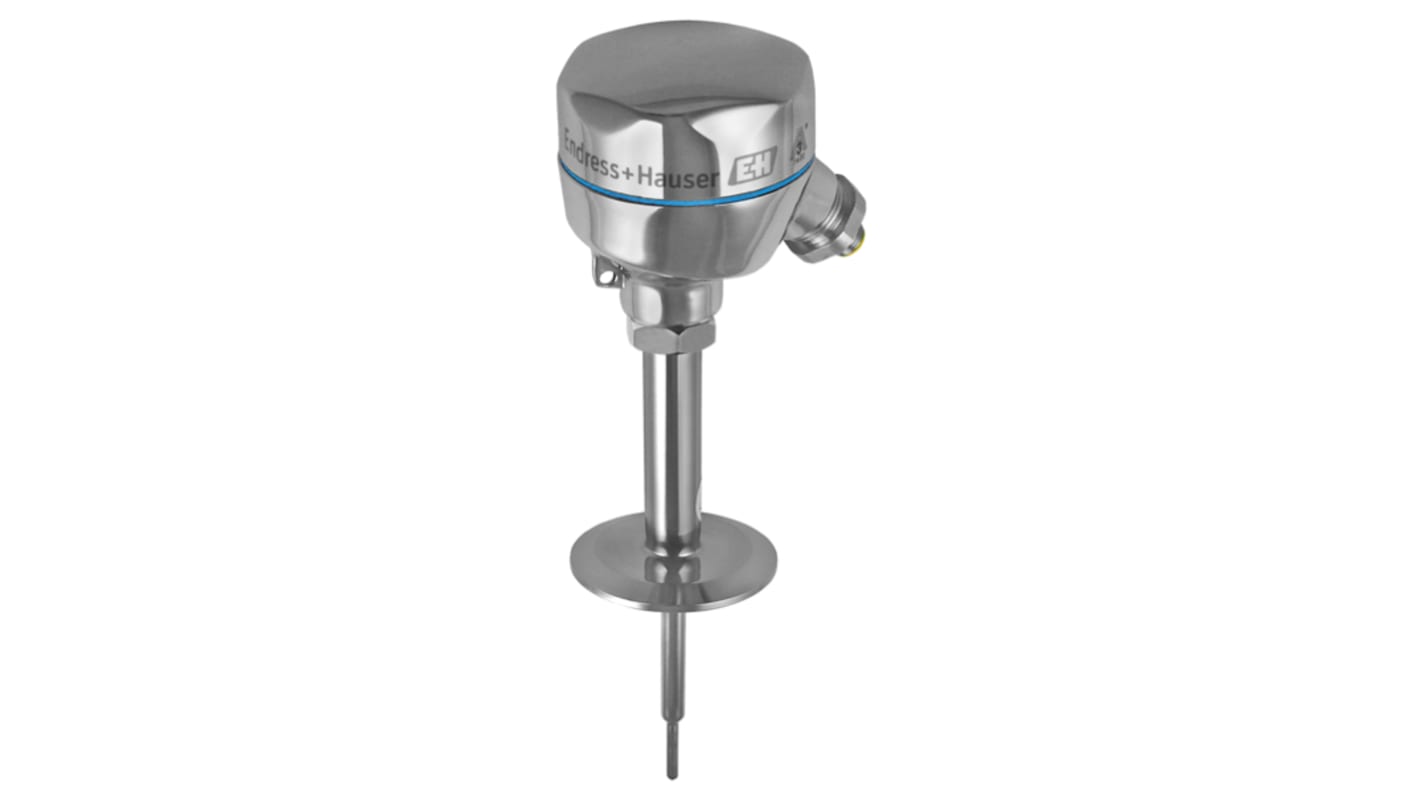 Endress+Hauser PT100 Temperature Sensor, 8mm Dia, 30mm Long, 4 Wire, NPT 1/2, Class A +200°C Max