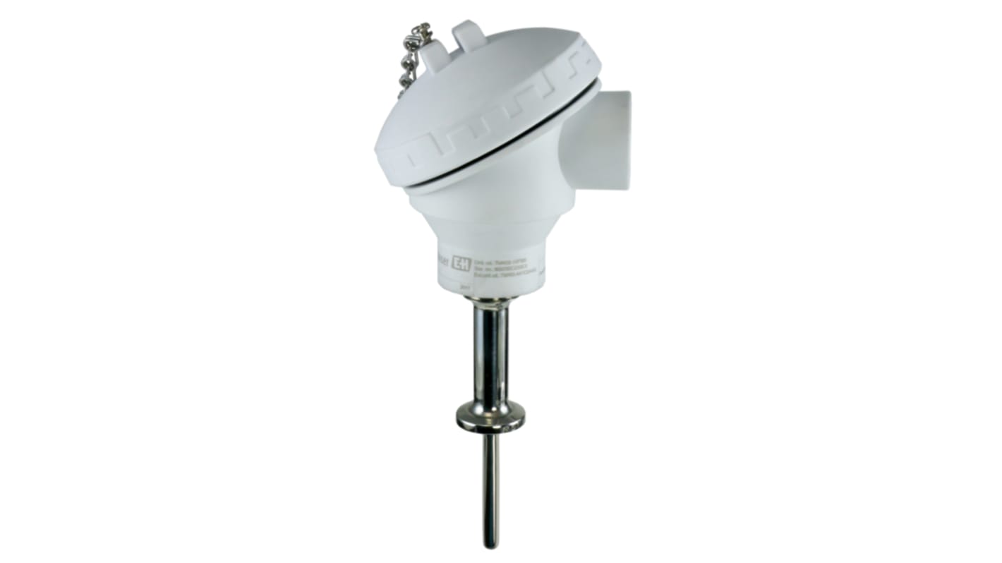 Endress+Hauser PT100 Temperature Sensor, 4 Wire, Hygienic, +200°C Max