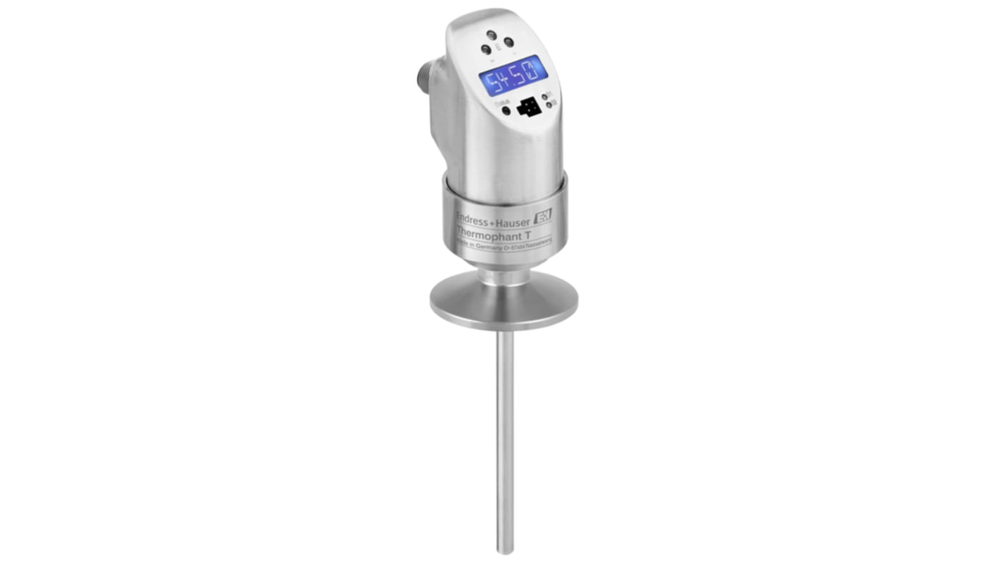 Endress+Hauser PT100 Temperature Sensor, 6mm Dia, 100mm Long, G 1/2, 0.5 K +200°C Max