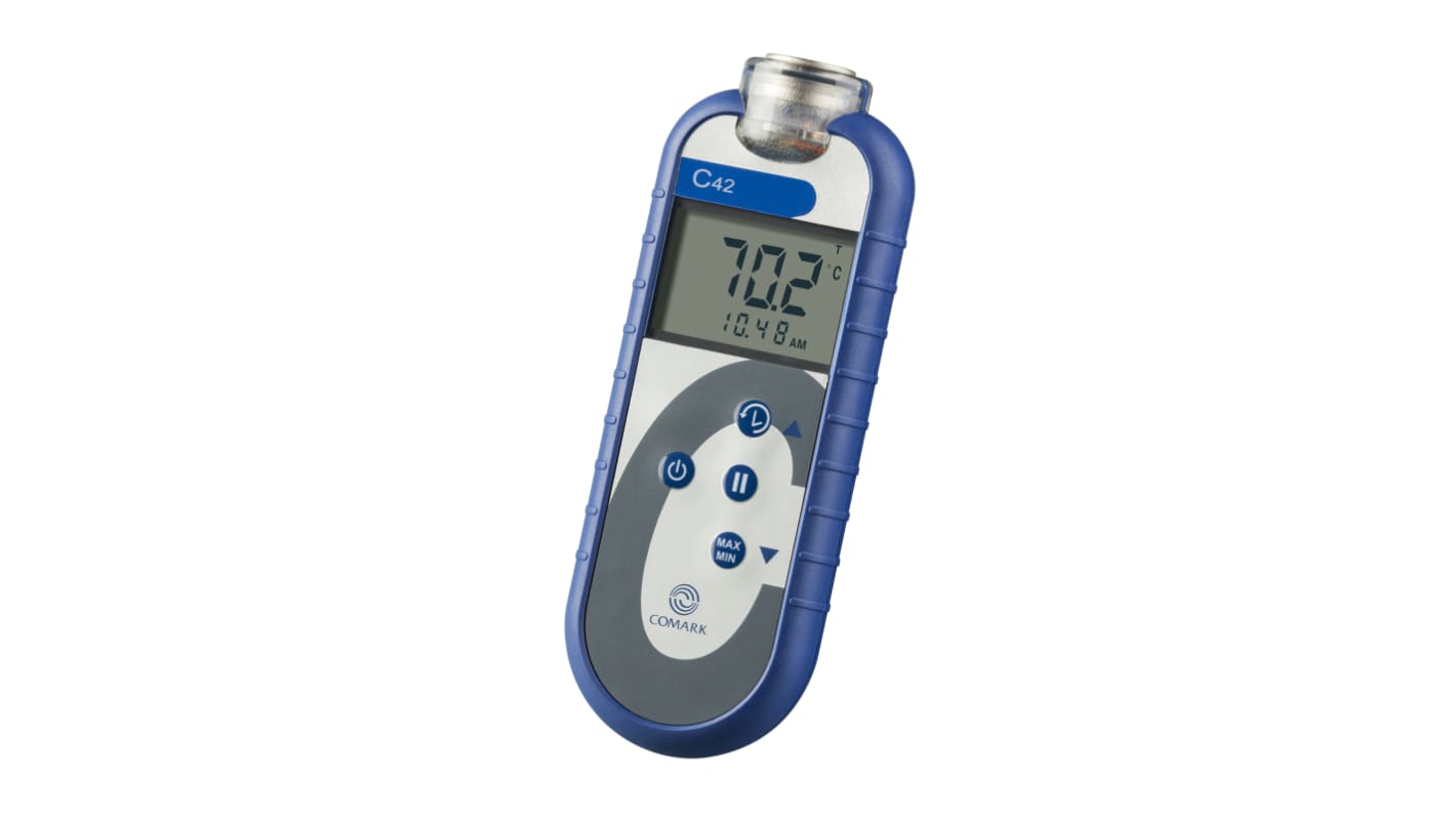 Comark C42C Thermocouple Digital Thermometer for Food Industry Use, Type T Thermocouple Probe, +400°C Max, ±0.2 °C