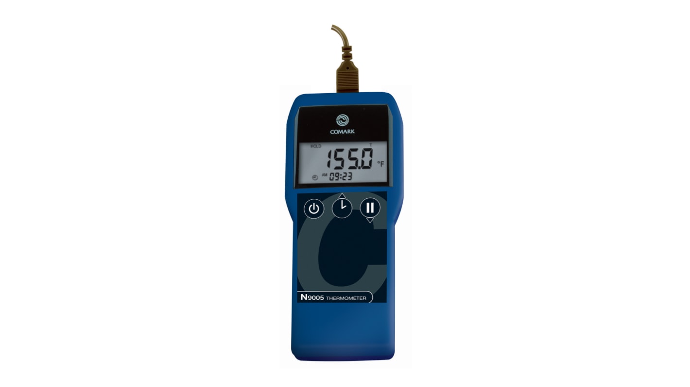 Comark N9005 Thermocouple Digital Thermometer for Industrial Use, K, T Probe, +1372°C Max, ±0.2 % Accuracy