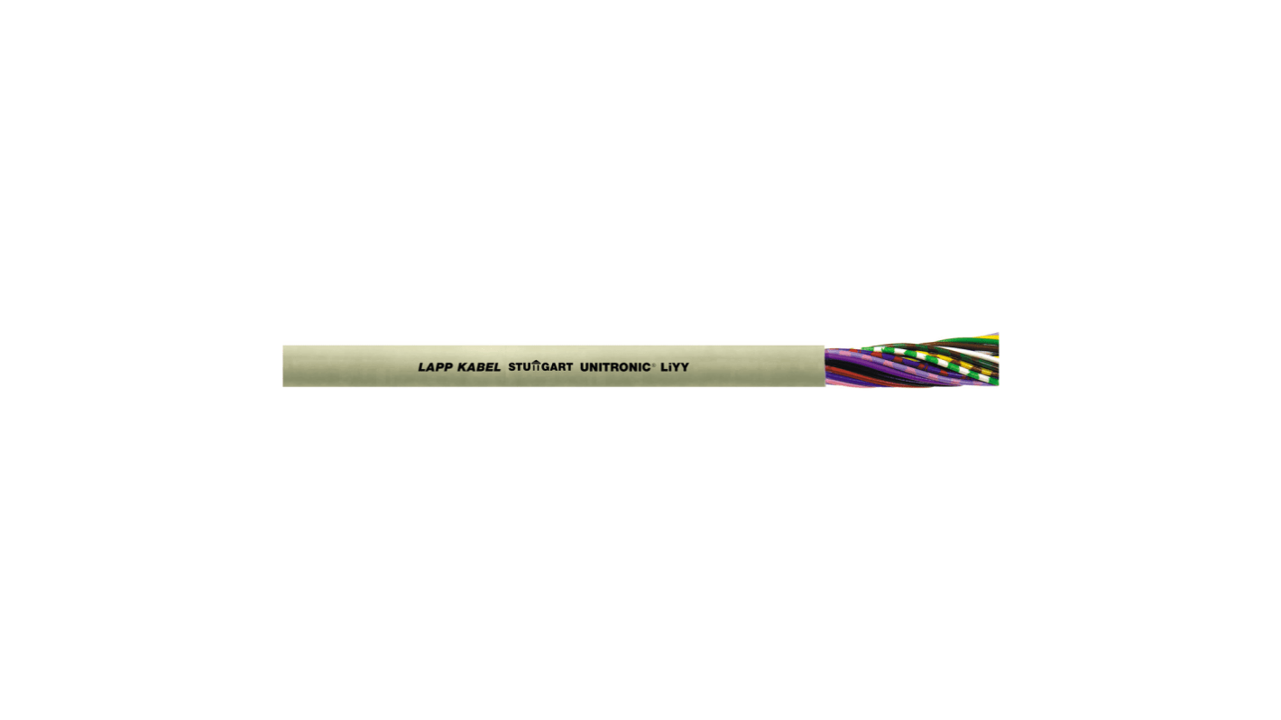 Lapp 2芯非屏蔽线 1 mm²多芯线 数据电缆, 18灰色护套