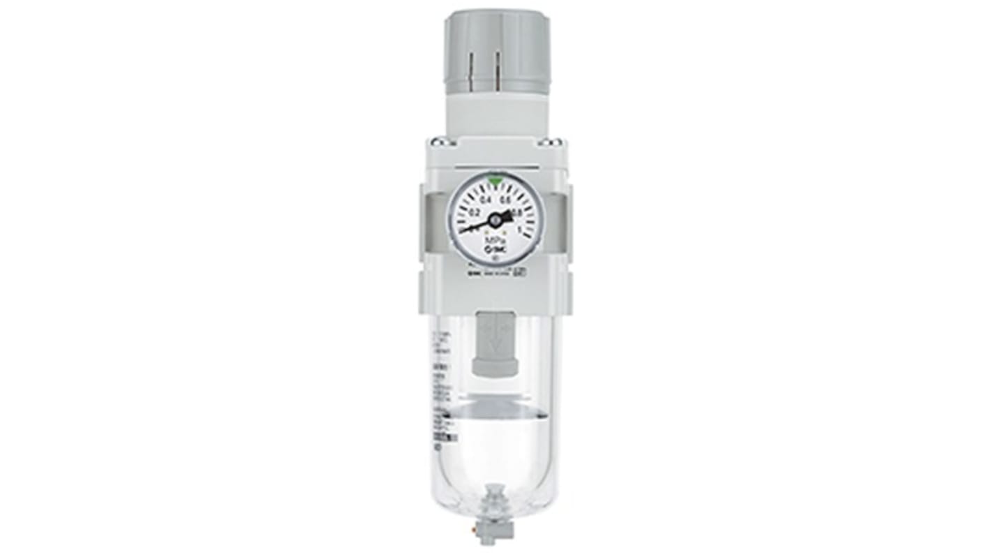 SMC AW Filter Regulator, 5μm, NPT 1/4, 10 bar