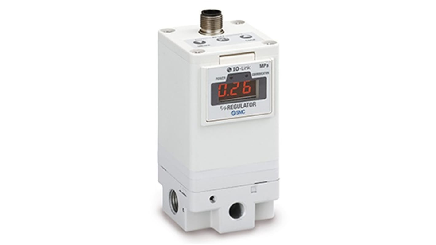 SMC G 1/4 port 3000L/min Vacuum Regulator, -100kPa to 150kPa