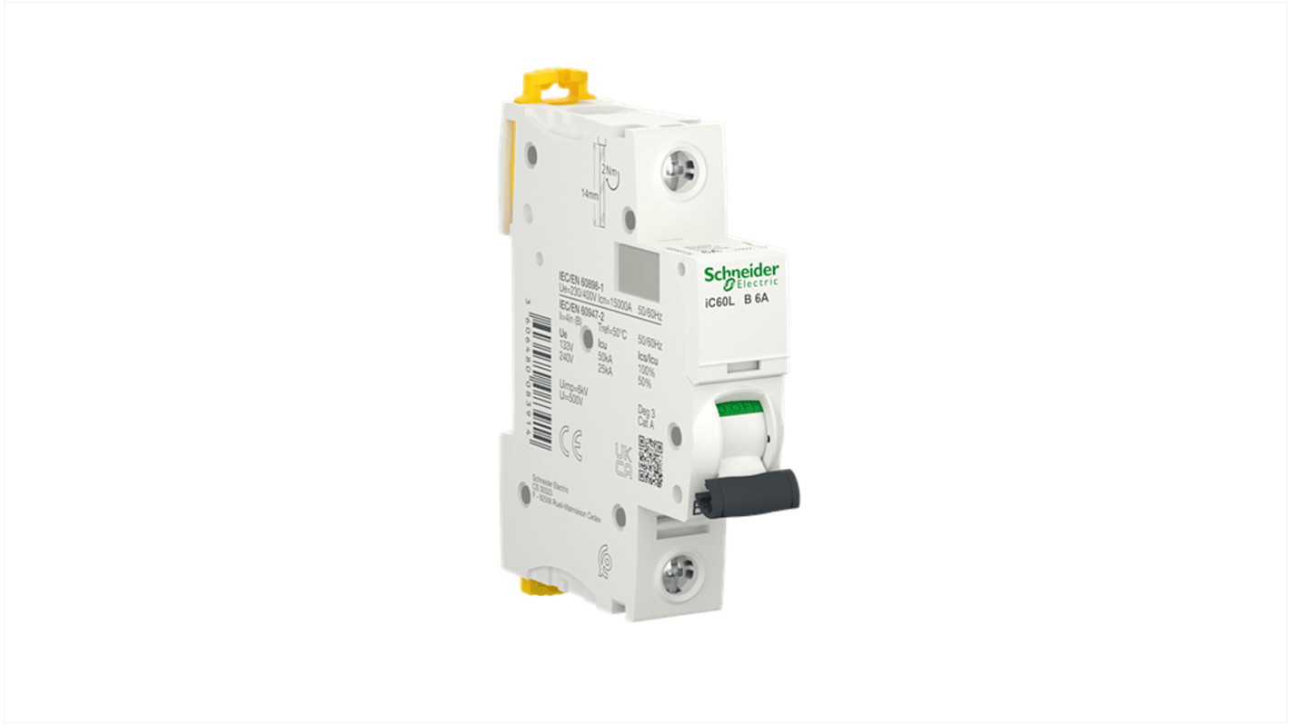 Interruttore magnetotermico, 1P 6A 15 kA, Tipo B