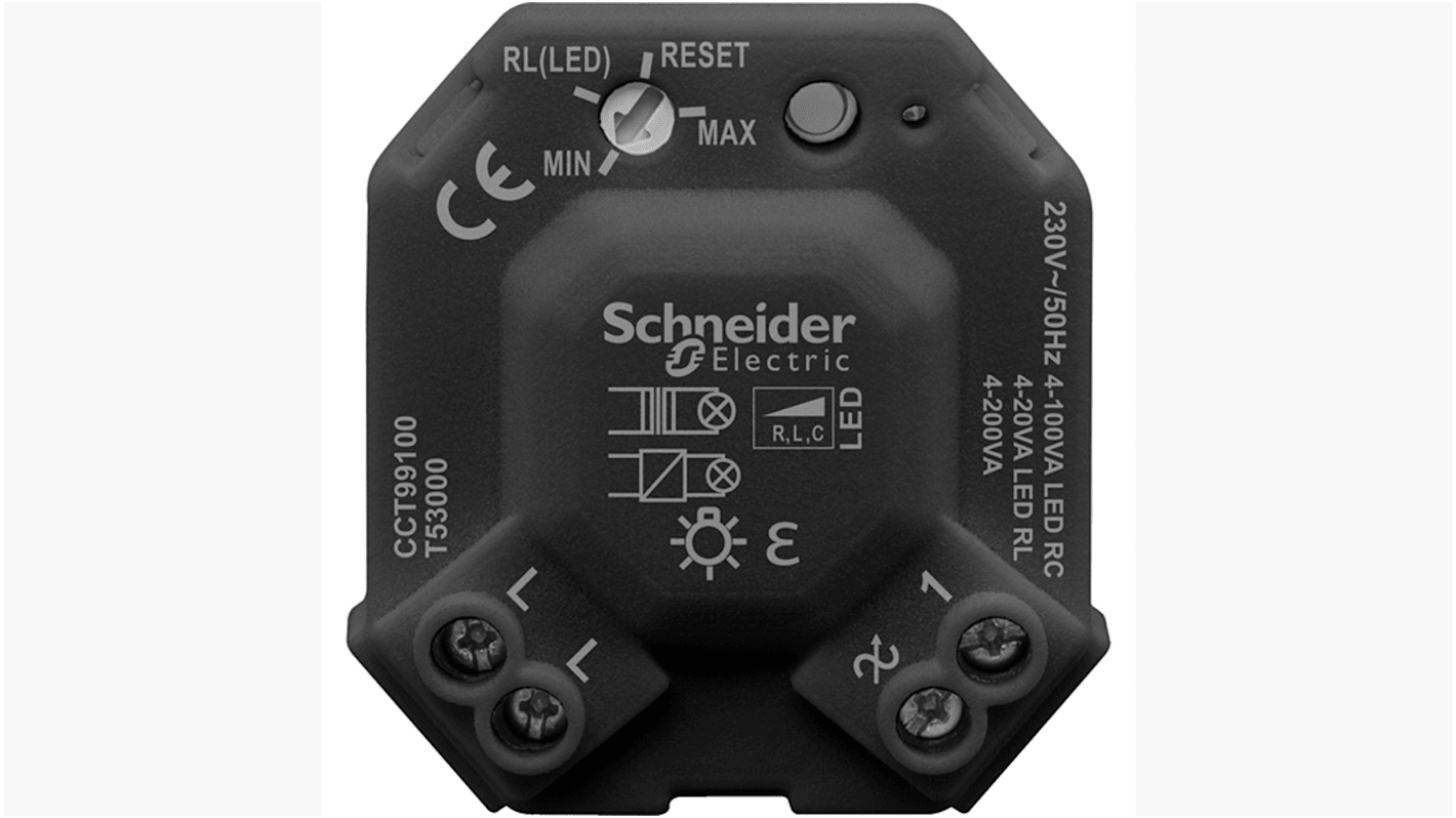 Schneider Electric CCT Lichtschalter 1-teilig Dimmer-Lichtschalter Schwarz IP 20