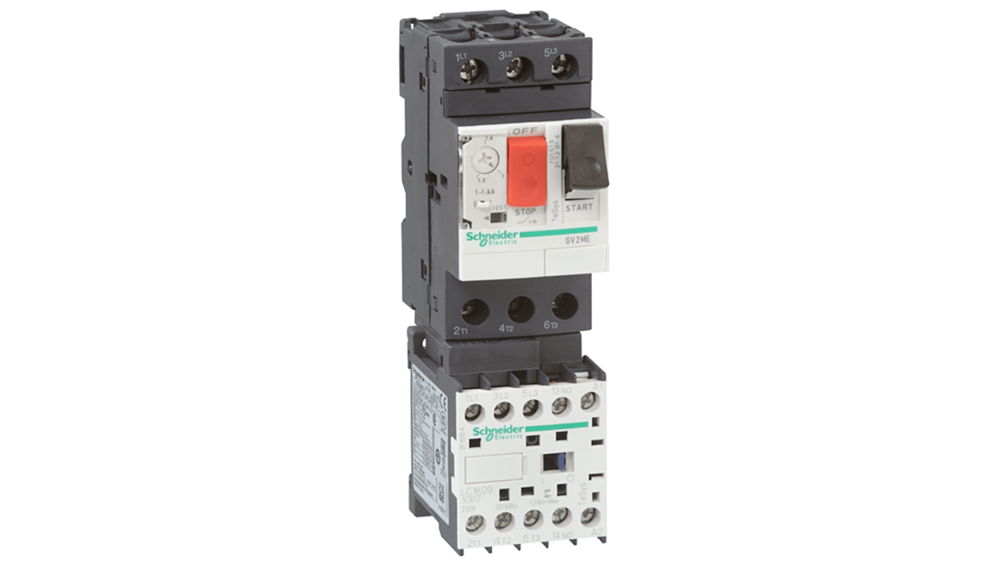 Interruttore automatico del motore Schneider Electric, 24 V, 4 A TeSys